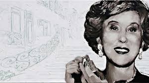 Peter Engels portretteert Estée Lauder