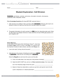 On the table tab, click record data. Cell Division Explore Learning