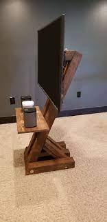 Vipotv.com live tv, watch high quality hd tv broadcasts on vipotv. The Giaffe Free Standing Tv Mount Diy Handcrafted And Engineered To Use Its Center Mass To Deliver Strength An Tv Floor Stand Diy Tv Stand Woodworking Jointer