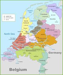 Dichiarazione cookie e note legali. Mappa Politica Di Olanda Cartina Politica Dei Paesi Bassi Europa Occidentale Europa
