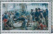 Stamp Nelson And Hardy On Deck Solomon Islands Bicentenary Of The Battle Of Trafalgar Mi Sb 1194 Sn Sb 994a Stamp Trafalgar Solomon Islands