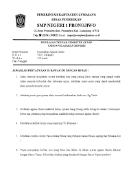 Soal agama hindu kelas 8 semester 1 kurikulum 2013. Soal Online Agama Hindu Kls 8 Smp Jawabanku Id