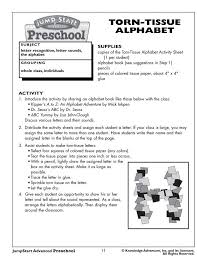 Torn Tissue Alphabet Fun Free Preschool Activities And Lesson Plans Alphabet Lesson Plans Free Preschool Activities Preschool Reading Activities