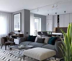 Spacious Looking One Bedroom Apartment With Dark Wood Accents Small House Interior Design Apartment Interior Apartment Design