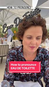 Cecile from Interparfums teaching us how to pronounce Eau De Toilette