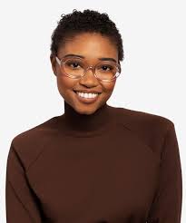 Bree Oval White Glasses for Women