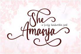 She Amasya Font By Marchtwentype Creative Fabrica Free Font Bold Script Font Cool Fonts
