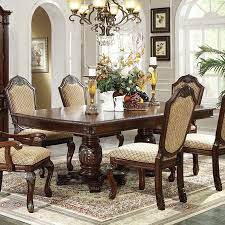 The ansonia dining set features a pedestal dining table with a fixed round top and a trendy faux concrete finish. Acme Furniture Chateau De Ville Rectangular Dining Table Walmart Com Dining Room Images Rectangular Dining Table Dining Room Decor Elegant