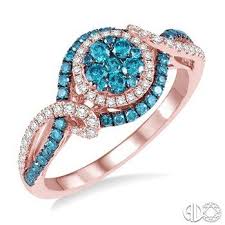 Diamond Ring Blue Diamond Jewelry Gemstone Engagement Rings Blue Diamond Ring