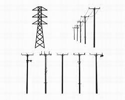 Power Lines Svg Electrical Lines Svg Transmission Tower Svg Etsy In 2021 Transmission Tower Electricity Art Svg