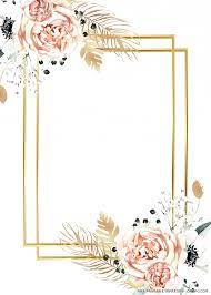 Get Free Printable Gold Wedding Invitation Template Free Freeinvitatio Em 2020 Convite De Casamento Editavel Molduras Para Convites De Casamento Convite De Casamento