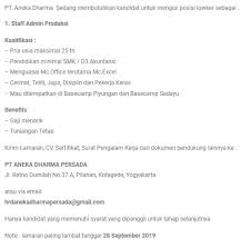 From www.brito.id menurut kamus, notaris adalah orang yang mendapat kuasa dari pemerintah (dalam hal ini departemen kehakiman atau kemenkumham) untuk mengesahkan. Lowongan Kerja Di Pt Aneka Dharma Persada Berita Tugu Pusat Berita Terupdate Dari Kotamu
