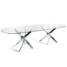 By patio festival (43) valentina grey rectangular aluminum outdoor dining table. Dining Table With Two Stainless Steel Legs Angel Cerda S L