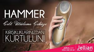 Jellian Hammer Cilt Utuleme Cihazi Sicak Ve Soguk Titresim Ozellikleri Ile Uygun Etken Maddelerin Cilt Tarafindan Emilimine Olanak Bilgi Uygulamalar Cihaz