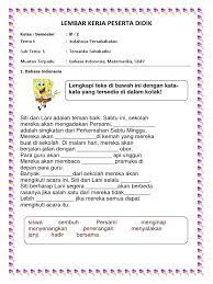 Kelas 6 tema 6 st 2 membangun masyarakat sejahtera. Lkpd Kls 3 Tema 6 Pdf