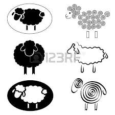 Black And White Sheep Drawing Sheep Silhouette Stock Vector Illustration And Royalty Free Sheep Silhouette Clipart Sheep Drawing Sheep Silhouette Sheep Art