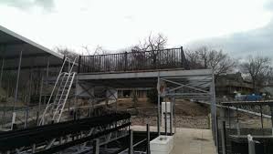 8' rail:91.5 (232 cm) horizontal rail attached to both the top and bottom of the balusters and the posts; Aluminum Baluster Deck Railing 8ft