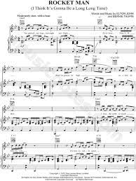 Cant stop the feeling easy piano cover sheet music. Elton John Rocket Man Sheet Music In Bb Major Transposable Download Print Sku Mn0038728