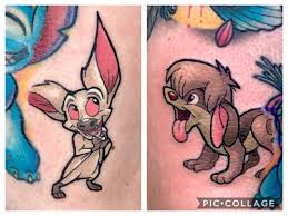 Southpaw Bird Behind Ear Tattoo Chris Morris On Instagram I Don T Get To Do Many Anastasia Tattoos So When Two Come Along In One Day It S Like W Cartoon Tattoos Disney Tattoos Movie Tattoo