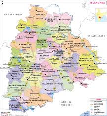 telangana state map districts information travel destinations