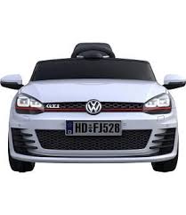 Coche Infantil Vw Golf Gti Blanco Mando Rc 12v Asiento Cuero Kids Ride On Sports Car Toy Car