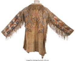 A Potawatomi Beaded And Fringed Hide Jacket C 1860 Paintings Lot 55152 Heritage Auctions In making up a design for art work or bead work, the potawatomi woman.