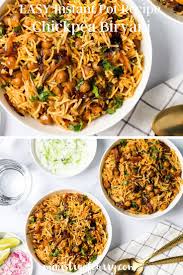 Instant Pot Chickpea Biryani Recipe In 2020 Veggie Recipes Healthy Fall Recipes Healthy Instant Pot Dinner Recipes
