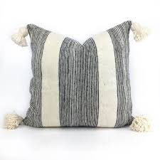 Trade star exports suzani pillow, indian cushion cover 24x24, euro pillow shams, pom pom outdoor cushions, decorative embroidered throw pillowcases 5.0 out of 5 stars 4 $27.99 $ 27. Pom Pom Pillow Cover 24 X 24 Accommodates A Euro Sized Pillow Fill 100 Wool Enclosed White Zipper Striped Outdoor Pillow Hand Woven Pillows Woven Pillows