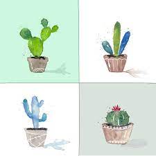 Learn to paint with bold, vivid watercolors by artist lisa hill. Paint Along 4 Easy Watercolor Cacti Tutorial Watercolor Cactus Succulent Painting Easy Watercolor
