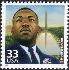 Five 33c Martin Luther King Stamp Unused US Postage Stamps I Have a Dream  1960s Civil Rights Black Power Stamps for Mailing