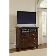 Tv media chest brushed white finish dresser bedroom drawer. Reflections Merlot Bedroom Media Chest Bernie Phyl S Furniture By Vaughan Bassett Furniture