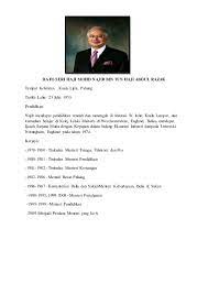 Dato' sri najib memulakan kariernya sebagai eksekutif dengan. Biodata Perdana Menteri Hajar