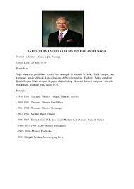 Pada 1991, dato sri najib telah dilantik sebagai menteri pertahanan. Biodata Perdana Menteri Hajar