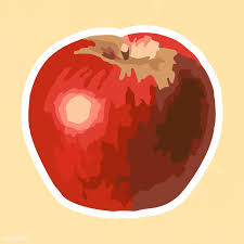 Vectorized Red Apple Fruit Sticker With White Border Design Resource Free Image By Rawpixel Com Aew In 2020 Red Apple Apple Stickers Apple Fruit