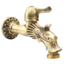 9 tipps für ein langes leben. Garten Wasserhahn Retro Tap Antique Brass Drain Connector Water Hose Ebay