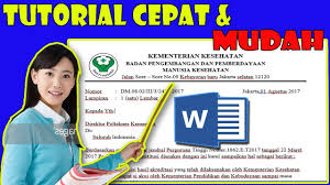 Berikut ini kami berikan format dan cara menulis surat resmi yang baik dan benar: Cara Membuat Kop Surat Resmi Dinas Dg Baik Dan Benar Youtube