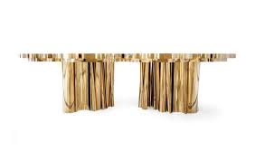 Fortuna Dining Table Table In High Polished Brass Limited Edition Of 20 1stdibs Com Bespoke Dining Table Dining Table Gold Dining Table