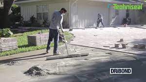 How to lay pavers over concrete that lasts! Installing Thin Pavers With Dribond Techniseal Youtube