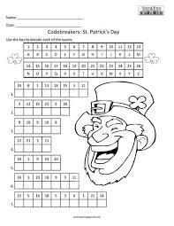 Kids can sit back, relax and maybe even learn a little with the saint patrick's day worksheets listed below. St Patricks Day Codebreakers Teaching Squared