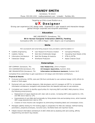 What should a beginner resume look like. Sample Resume For An Entry Level Ux Designer Monster Com