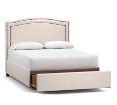 Includes upholstered headboard, upholstered footboard and rails. Tamsen Curved Upholstered Footboard Storage Platform Bed In 2021 Storage Bed Curved Headboard Curved Bed