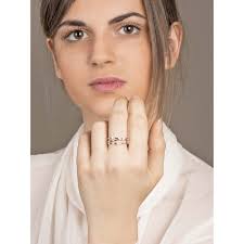 Anello Oro Bianco Anello Con Diamantini Anello Veretta Oro Bianco 18k Con  Diamanti Princess Carati