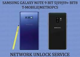 Your note phone must be used (active) on sprint's network for at least 50 days or more. Samsung Note 9 Bit 5 S9 S9 Bit 8 T Mobile Metropcs Network Unlock Service Ebay