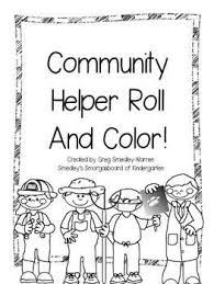 Community Helpers Roll And Color Community Helpers Preschool Community Helpers Kindergarten Community Helpers