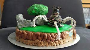 Made Some Botw Cake Feat Guardian Amiibo Cake Amiibo Zelda