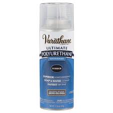 Varathane 11 25 Oz Clear Semi Gloss Water Based Interior Polyurethane Spray Paint 6 Pack Varathane Rustoleum Spray