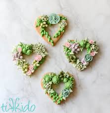 You'll also need small portions of black, red, yellow and. Elegant Succulent Garden Cactus Decorated Sugar Cookies Tikkido Com