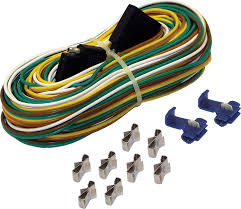 2 combinations lights 2 marker lights 20' wiring harness license plate bracket frame mounting clips the kit easily connects to any standard automobile lighting system and exceeds dot highway standards. Amazon Com Shoreline Marine 4 Way Trailer Wire Harness 25 Feet Sports Outdoors