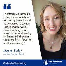 If you're looking for an organization to donate your time (or money) to,  look no further, Minds Matter Cleveland!