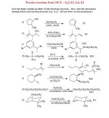 Practice Exam Questions Sn1 Sn2 E1 E2 Practice Teaching Chemistry Chemistry Lessons Organic Chemistry Study